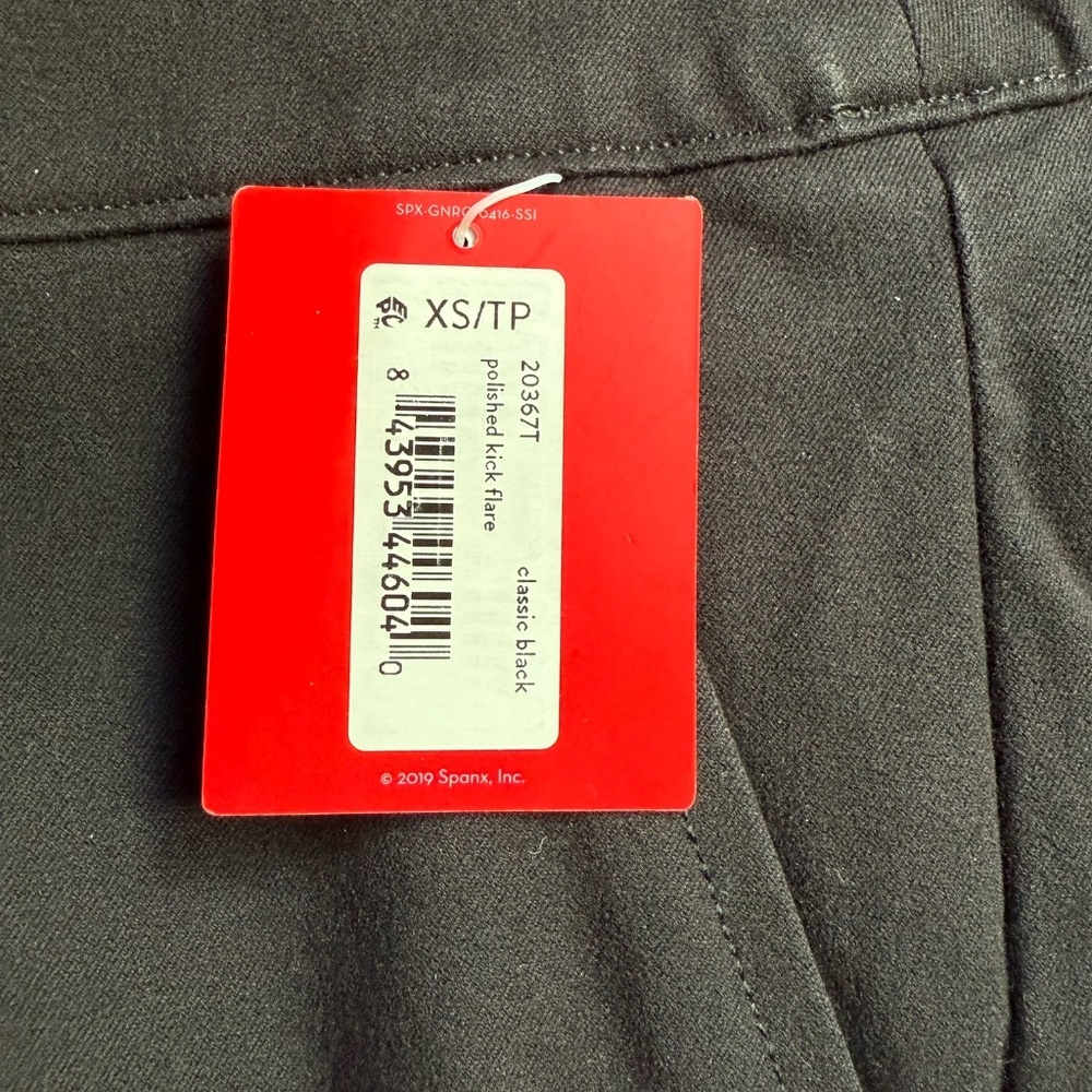 SPANX Black Kick Crop Pants - XS Tall - Picture 3 of 5